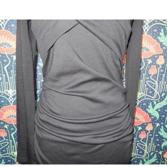 Diane Von Furstenberg DVF Black Wool Knit Off The Shoulder Sexy Minx Dress - Picture 6 of 9